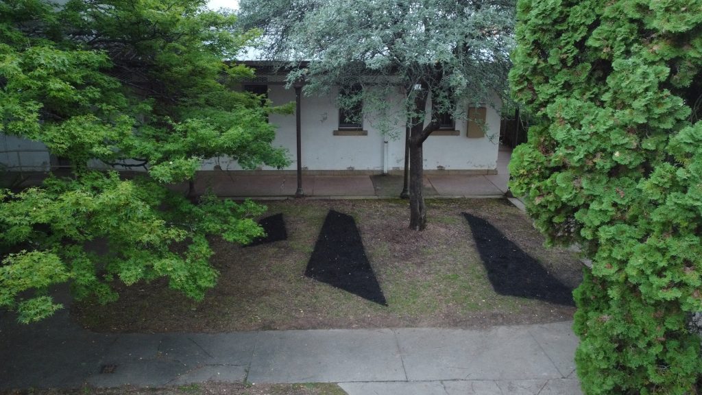 May Day Hills. Bircher Building rear court yard
